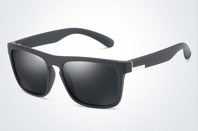 Polarized Men Sunglasses Vintage Square Driver Shades With Mirrored Lenses