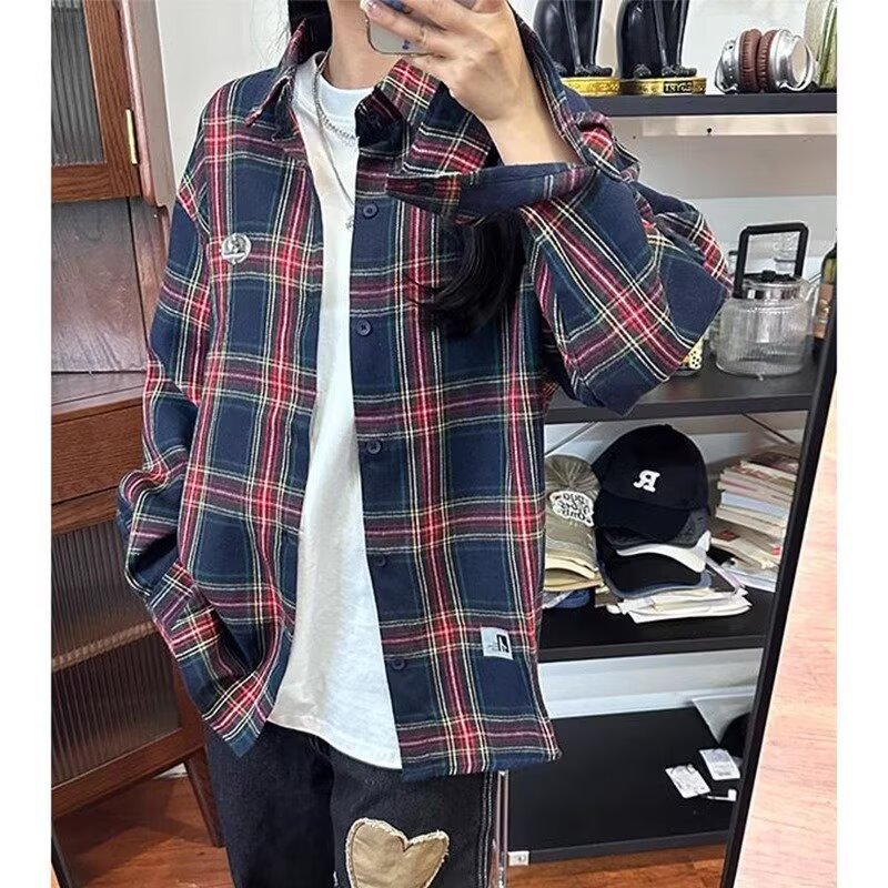 Long Sleeved Checkered Shirt