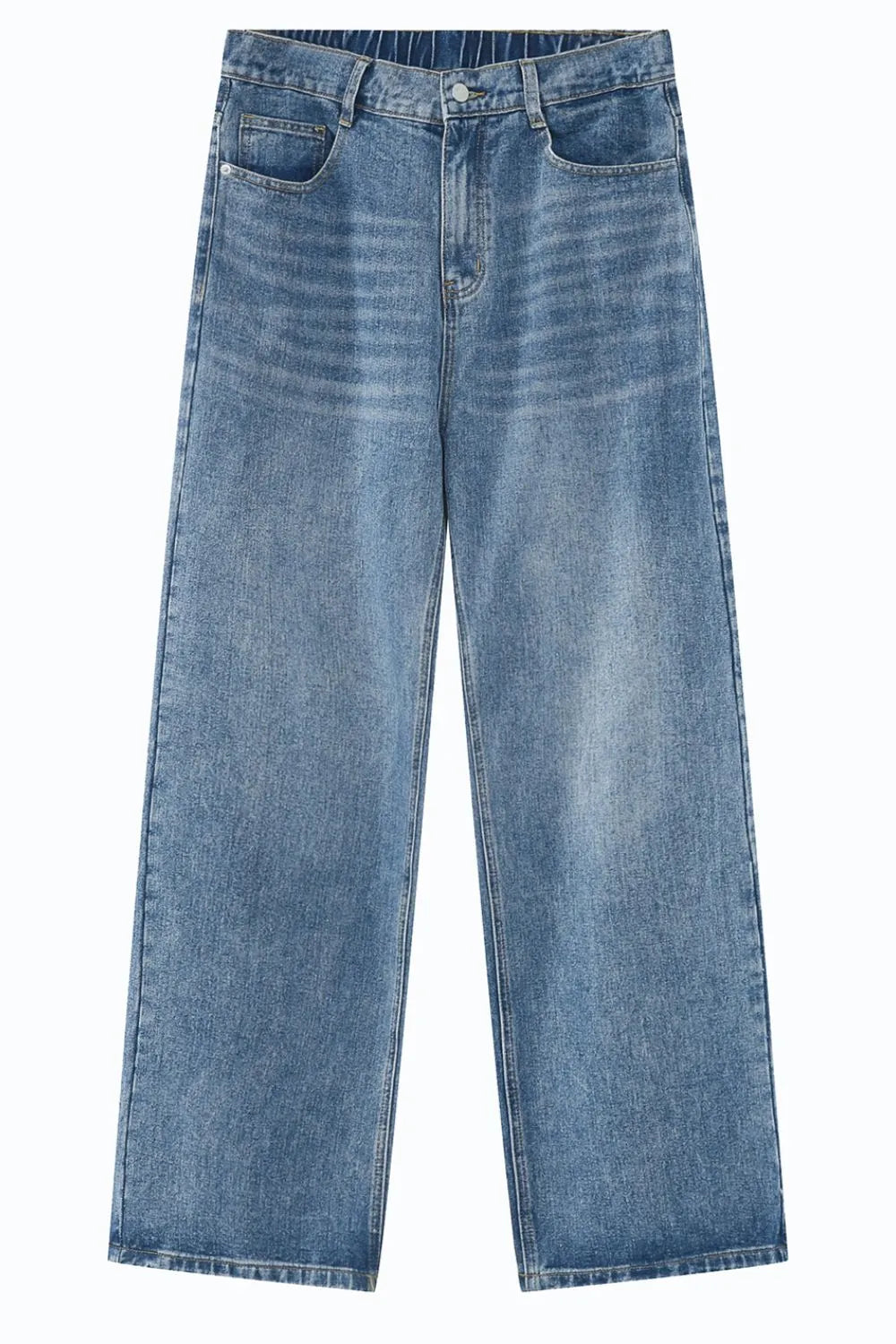Wide Leg Jeans with Pockets - Premium Japanese Denim
