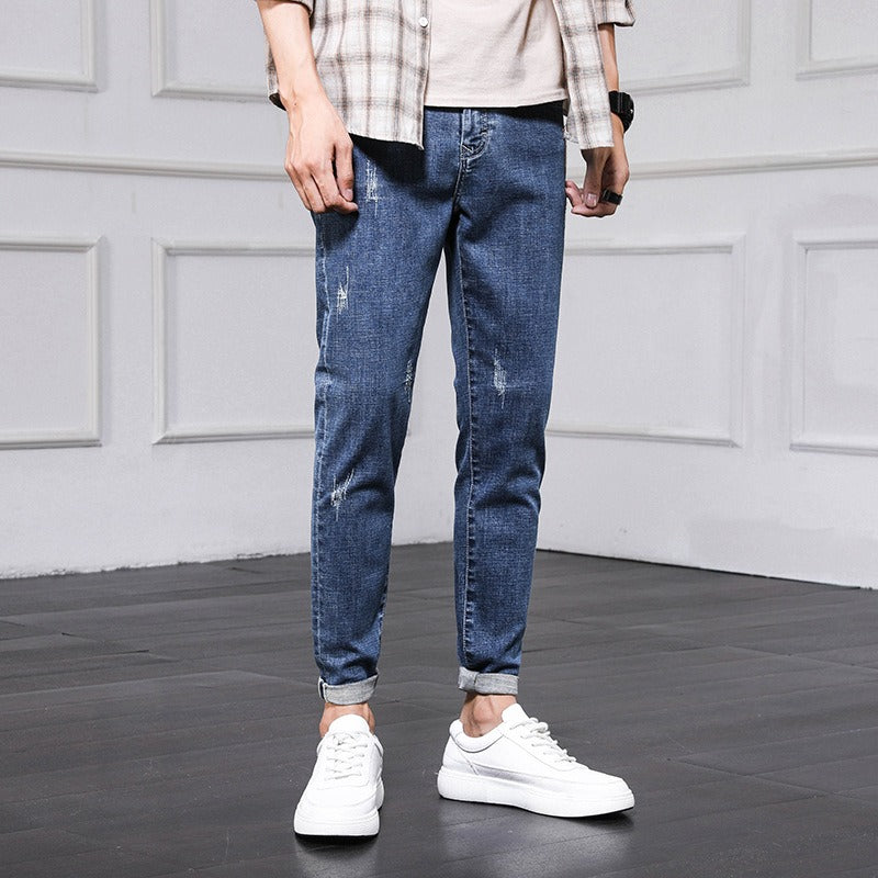 Men's Premium Korean Style Denim Pencil Pants