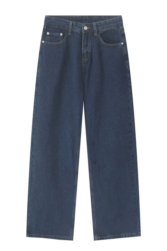 Men's Mid Rise Straight Leg Jeans - Premium Japanese Denim
