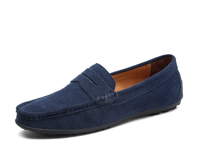 Men's Moccasins Loafers - High-Quality Genuine Leather Flats