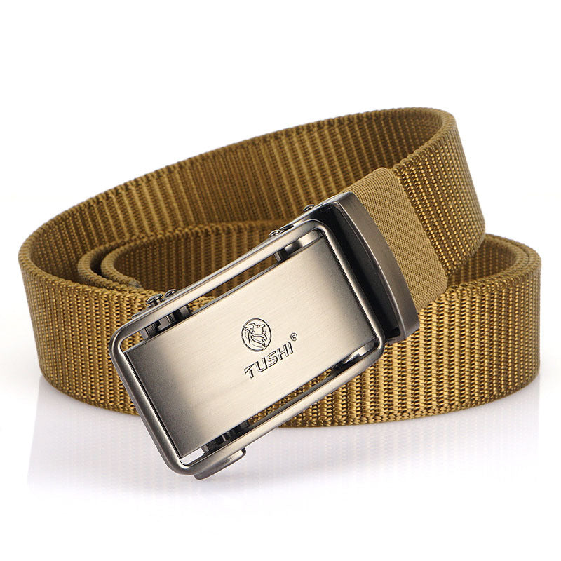 Men's Automatic Buckle Belt - Nylon Canvas