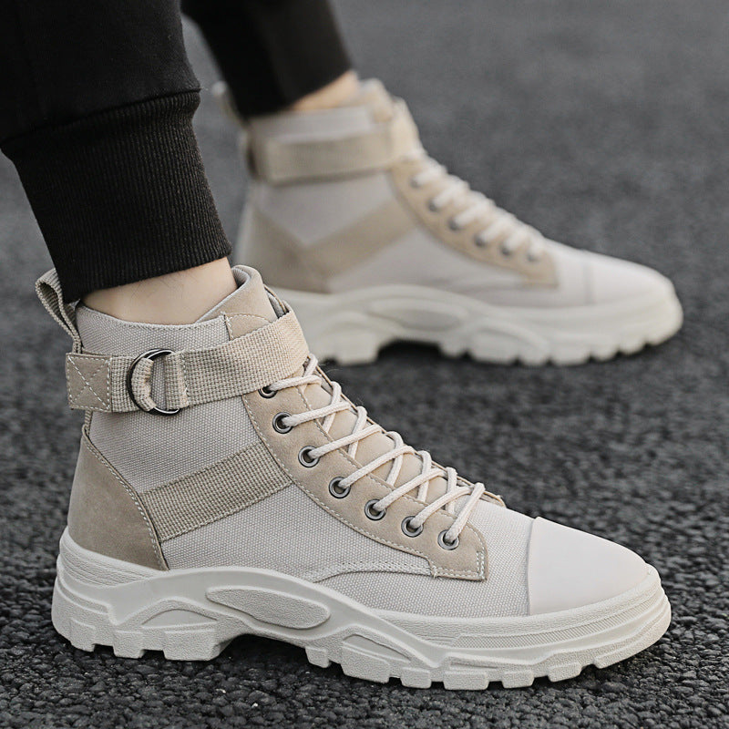 Men's Casual High Top Canvas Boots