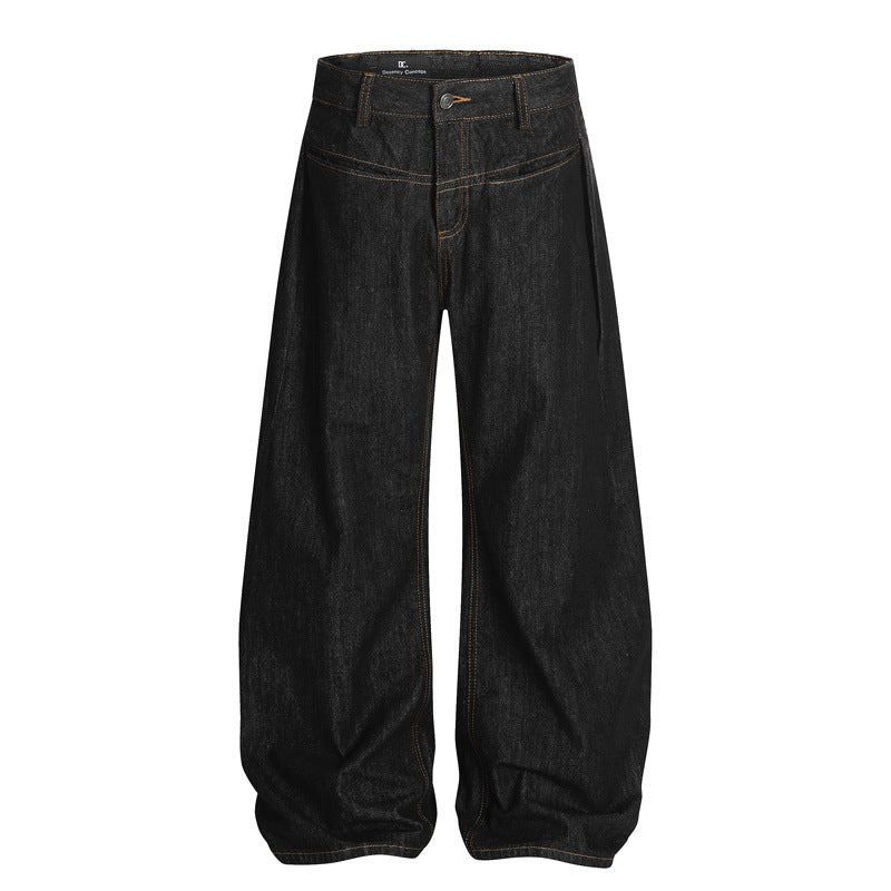 Men's Vintage Tapered Jeans - Loose Fit Inspired by Japanese Streetwear