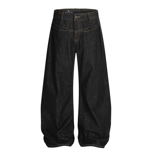 Men's Vintage Tapered Jeans - Loose Fit Inspired by Japanese Streetwear