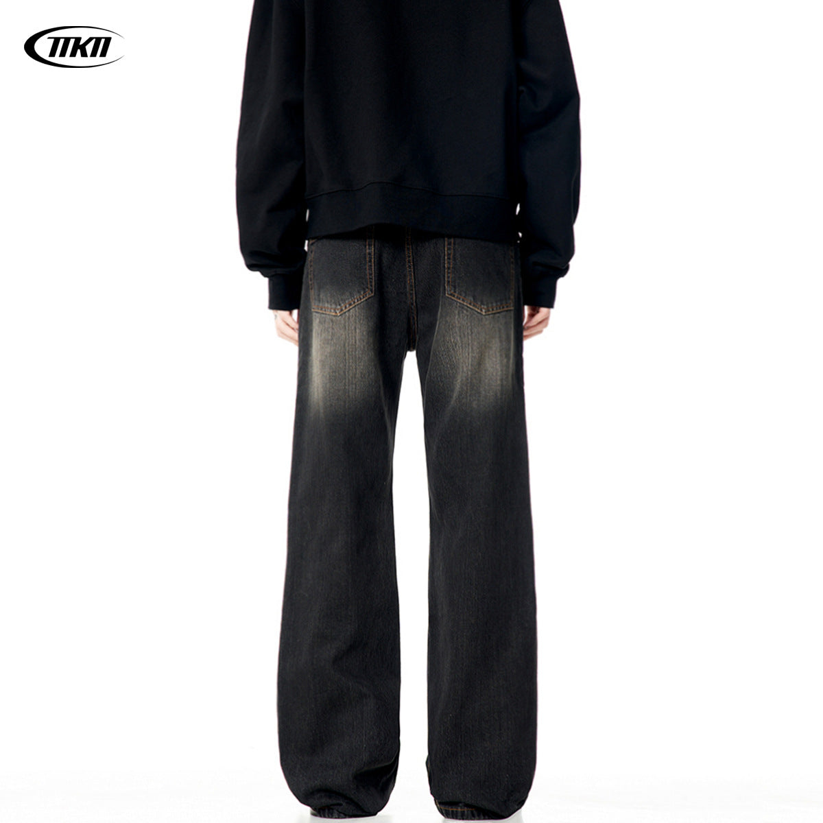 Flared Denim Pants for Men and Women - Slimming Clean Fit Long Trousers