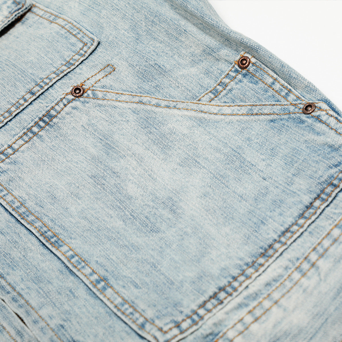 Washed Denim Workwear Jacket