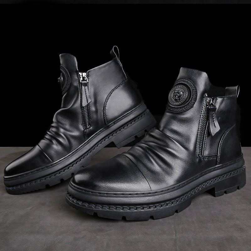 Men's Versatile Zipper Boots