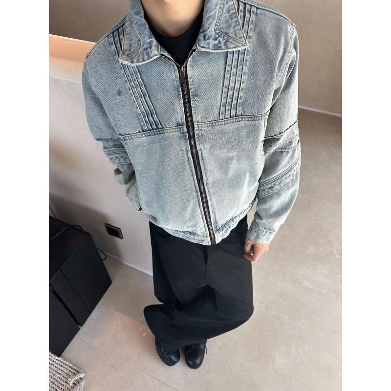 Men's Denim Jacket - Clean Fit High-End Outerwear