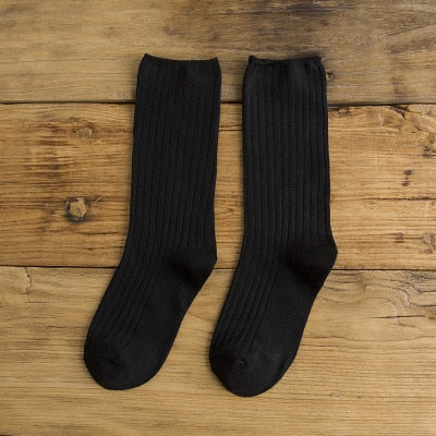 Striped Cotton Socks Retro Style