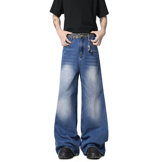 Straight Leg Floor-Length Denim Pants | Premium Japanese Denim Trousers