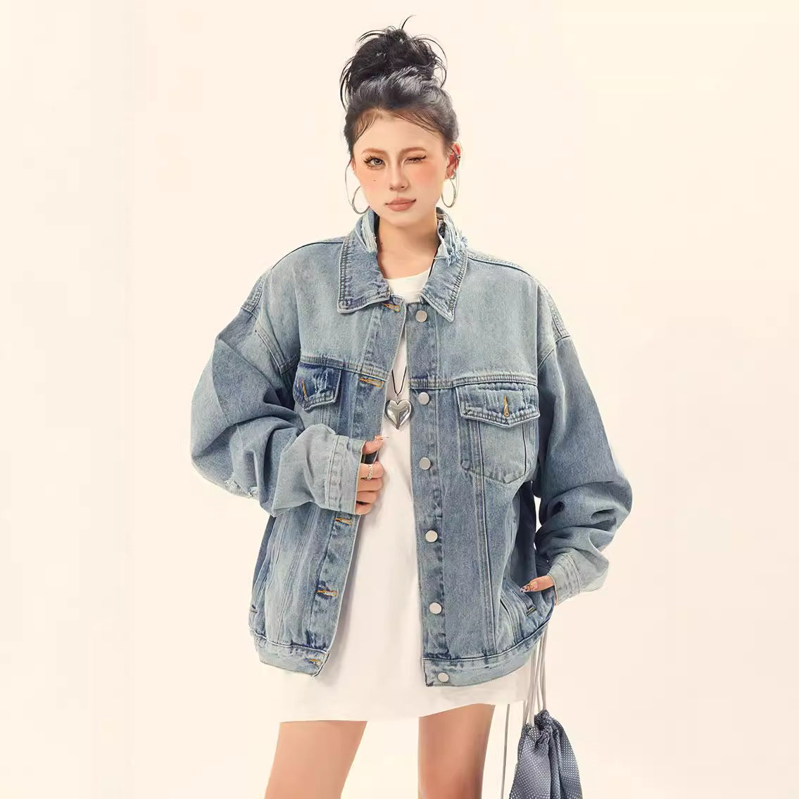 Vintage Washed Japanese Denim Jacket - Unmatched Durability and Style
