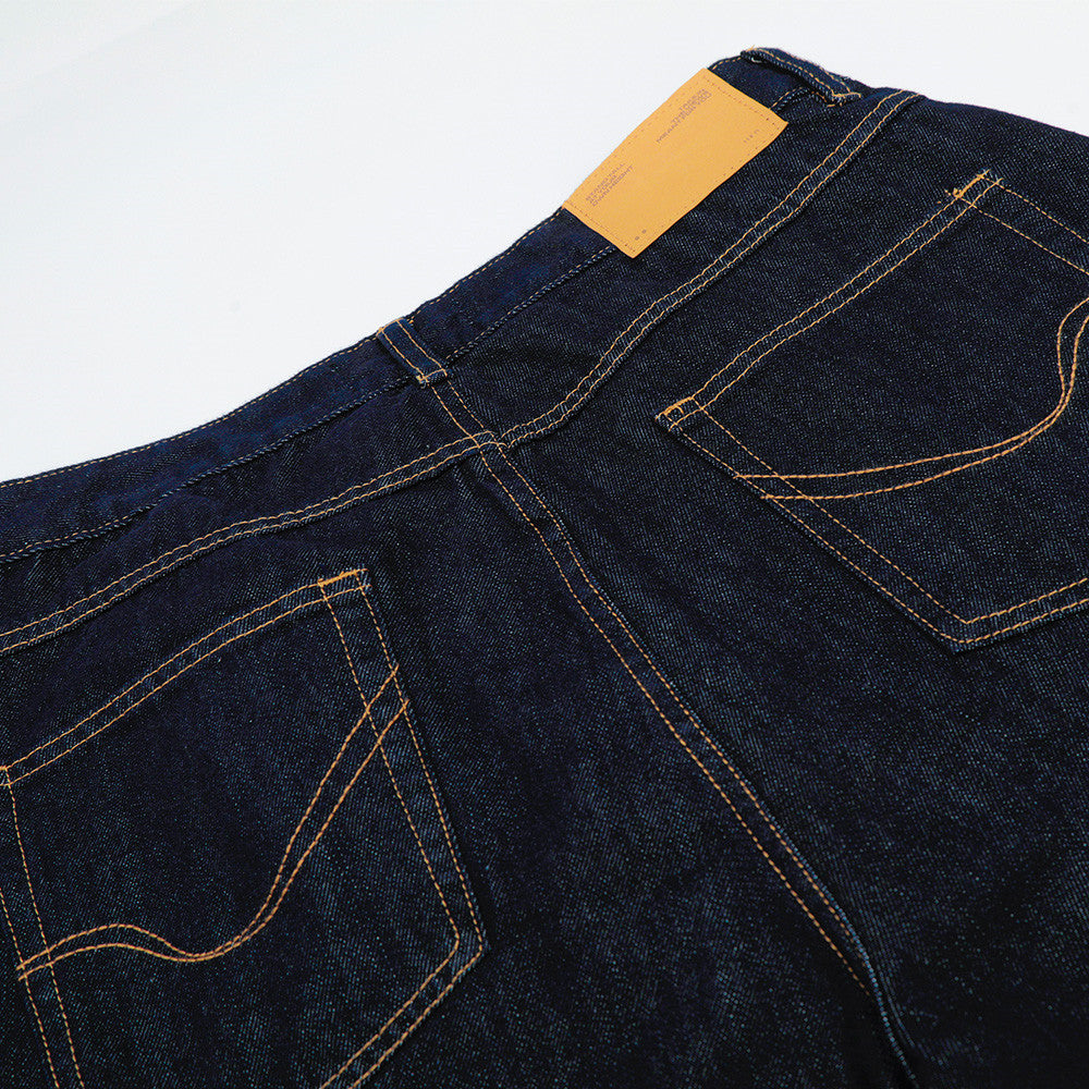 Men's Loose-Fit Wide-Leg Denim Shorts