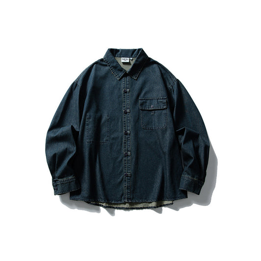 Washed Casual Denim Shirt