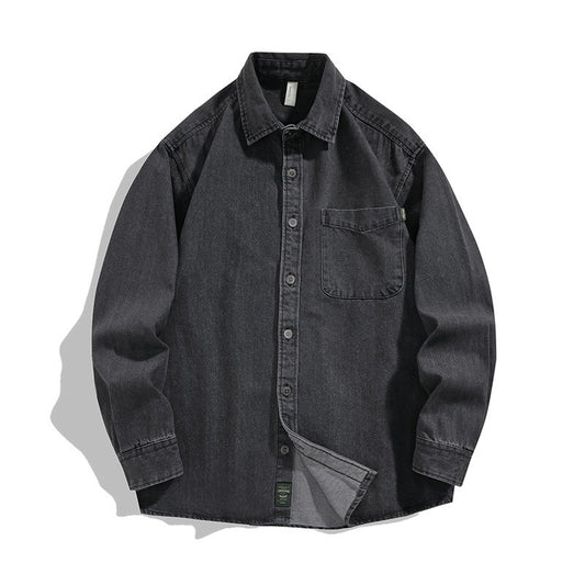 Loose Casual Workwear Denim Jacket for Men