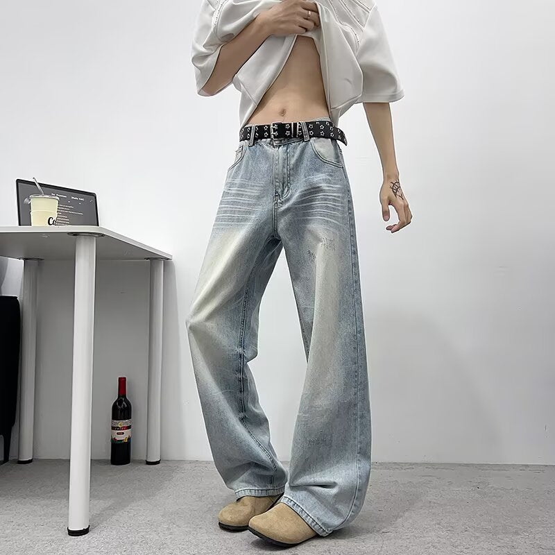 Retro Light Blue Summer Jeans - Thin Design