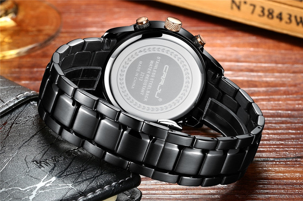 Men's 30m Waterproof Chronograph Steel Watch