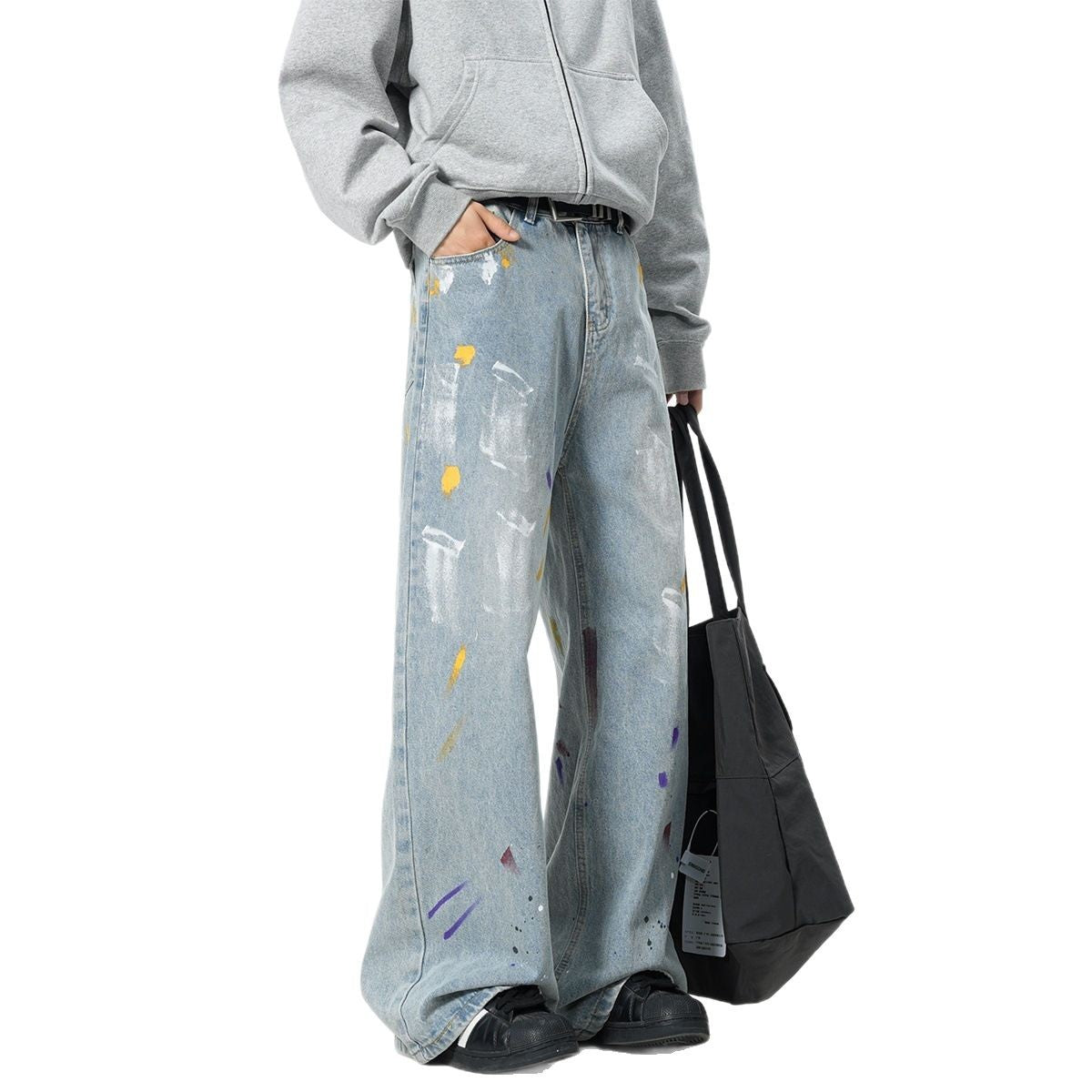 Graffiti Design Denim Jeans for Men