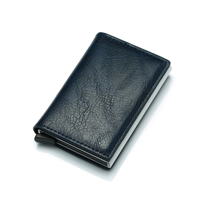 Men's Vintage Aluminum RFID Card Holder Wallet