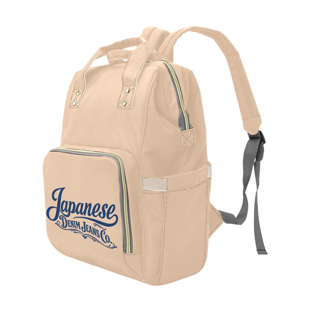 Japanese Denim Jeans Logo Backpack