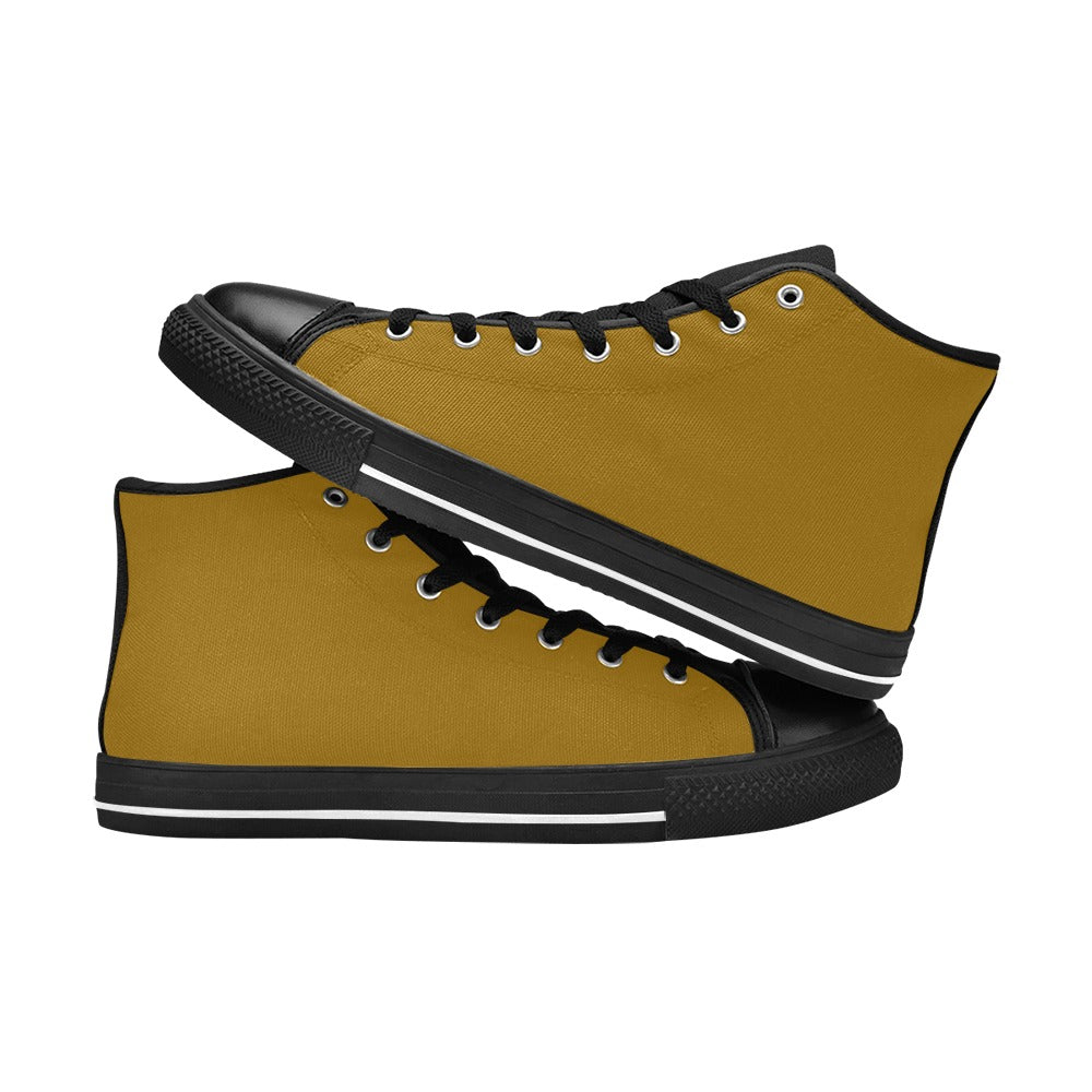 High Top Canvas Men's Shoes - Goldenrod/Mustard
