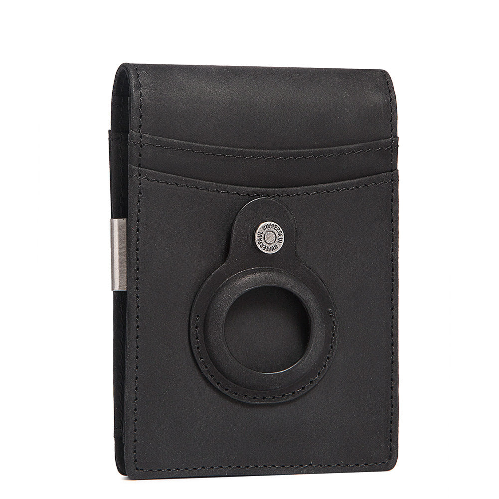 Anti-Magnetic Change Clip - Cowhide Leather and Airtag Enabled