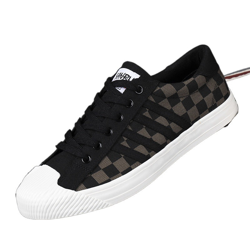 Canvas Casual Shoes - Breathable Low Top Lace-Up Sneakers
