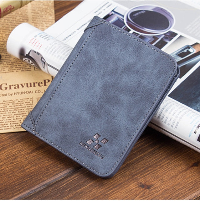 Men's Luxury Soft Business Leather Bifold Wallet Credit Card Holder