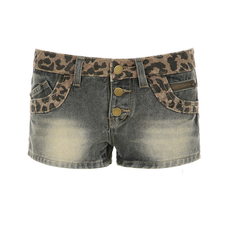Low Waist Denim Shorts for Women - Spicy Slimming Button Ultra Short Hot Pants