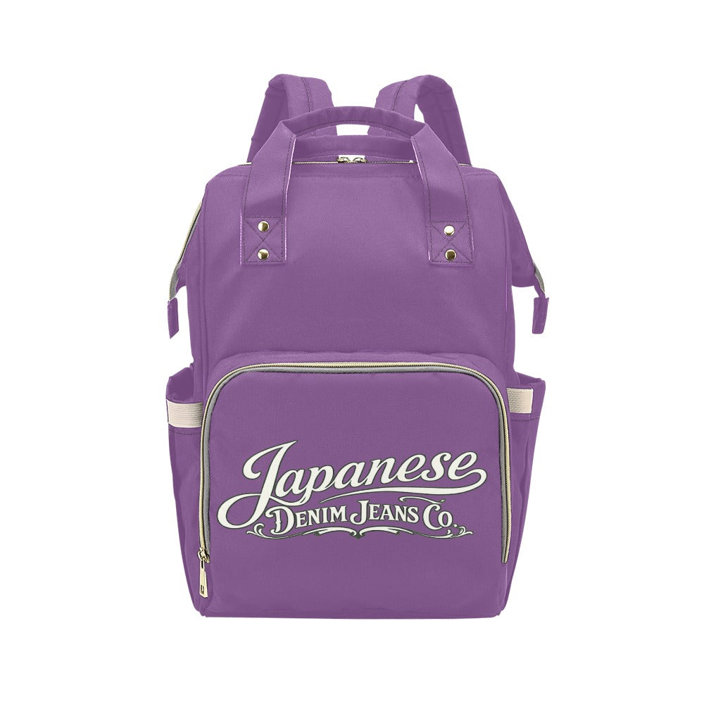 Japanese Denim Jeans Logo Backpack