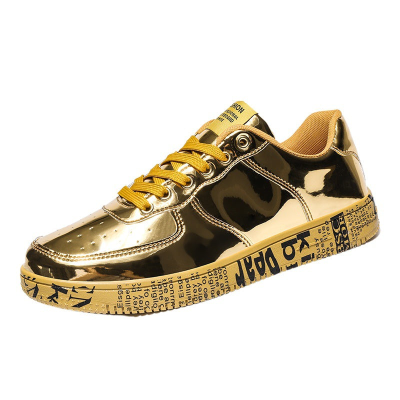 Men's Casual Shiny Patent Leather Shoes