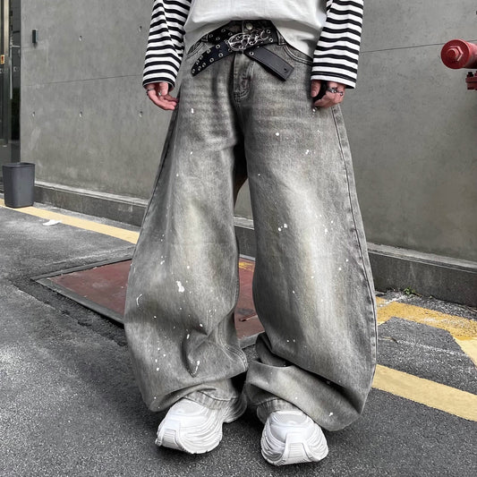 Splash Ink Washed Denim Jeans