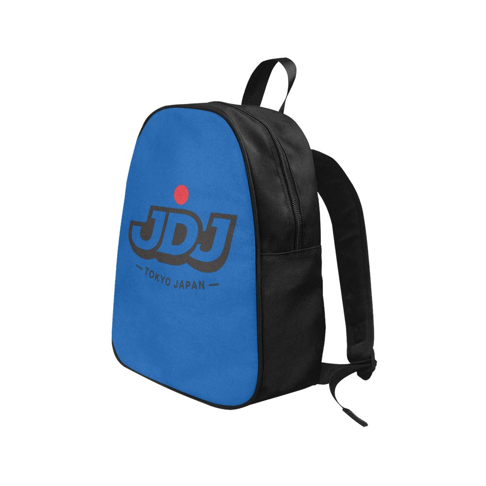 JDJ Logo Canvas Backpack Durable Cotton With Laptop Compartment