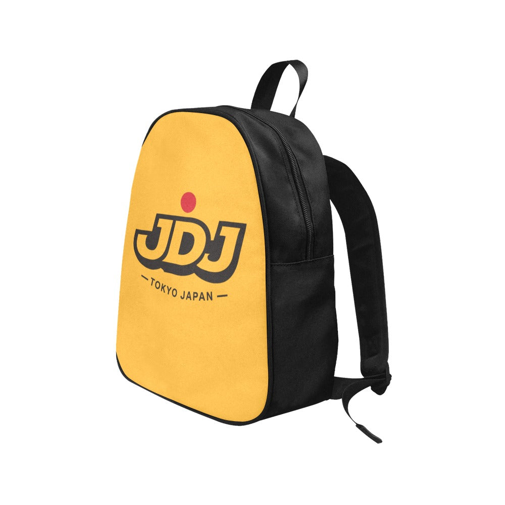 JDJ Logo Canvas Backpack Durable Cotton With Laptop Compartment