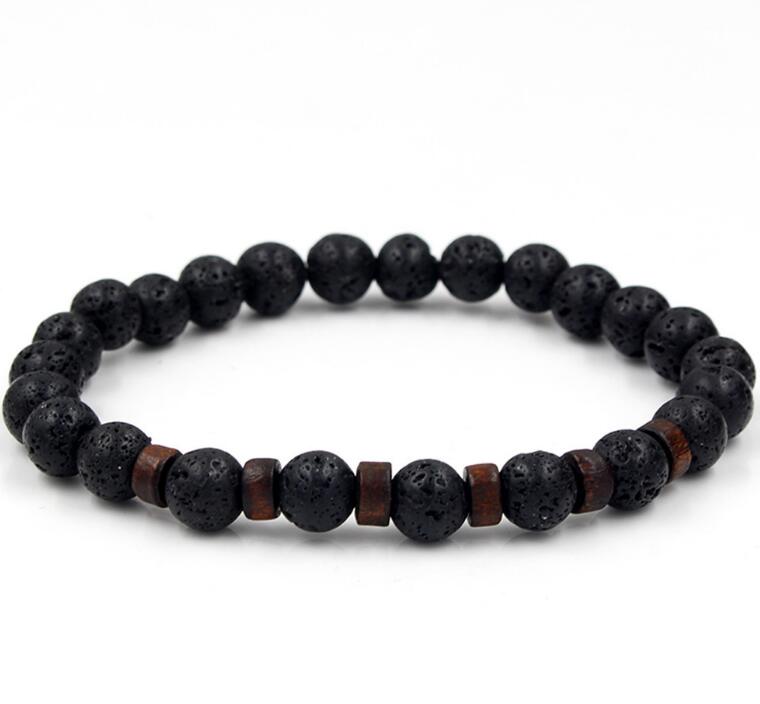 Men's Tibetan Buddha Bracelet - Natural Moonstone Bead