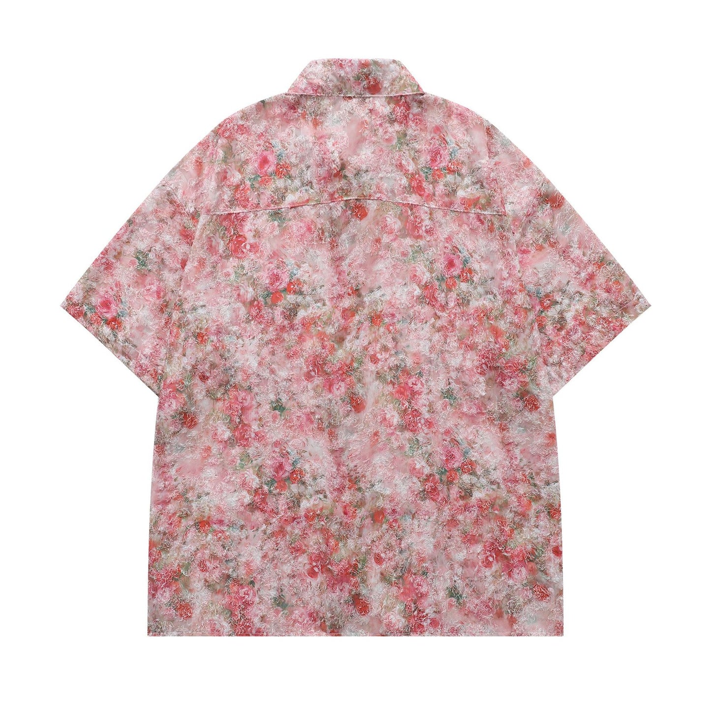 Jacquard Short Sleeve Shirt - Loose Fit