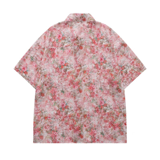 Jacquard Short Sleeve Shirt - Loose Fit