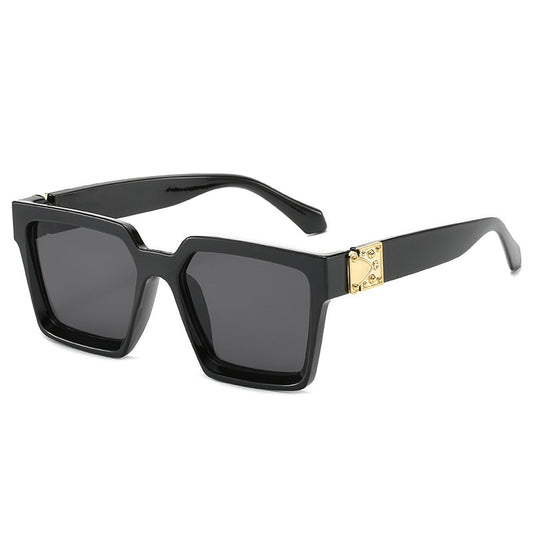 Oversized Square Mirror Sunglasses For Women With UV Protection