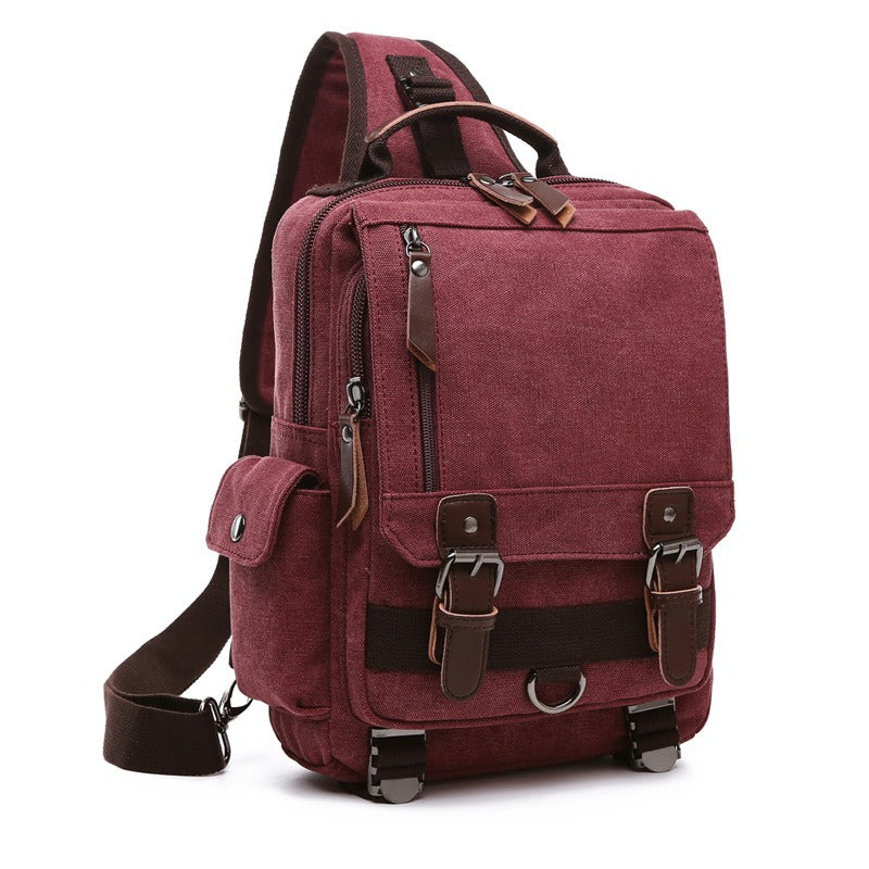 Canvas Backpack For Men Travel Laptop Rucksack Durable Everyday Use