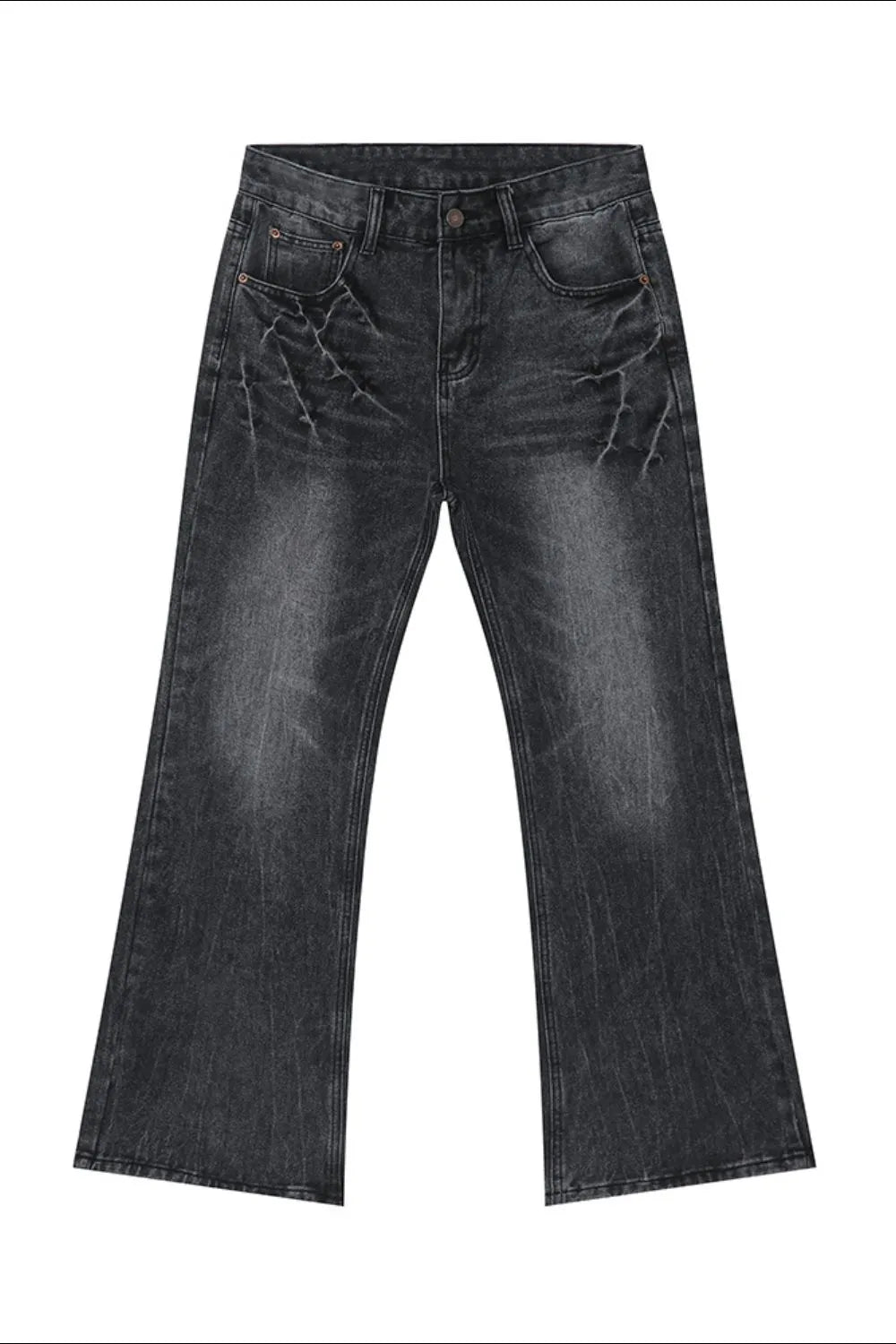 Lightning Burst Bootcut Jeans - Premium Japanese Denim