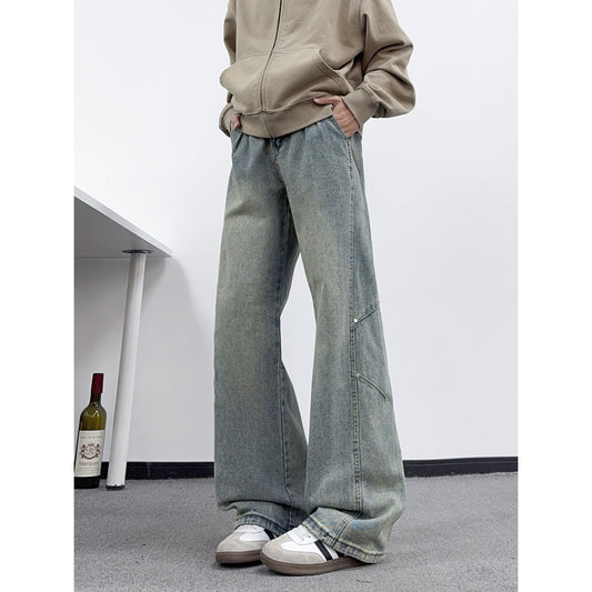 Retro Deconstructed Denim Pants — Catwhisker Washed Finish
