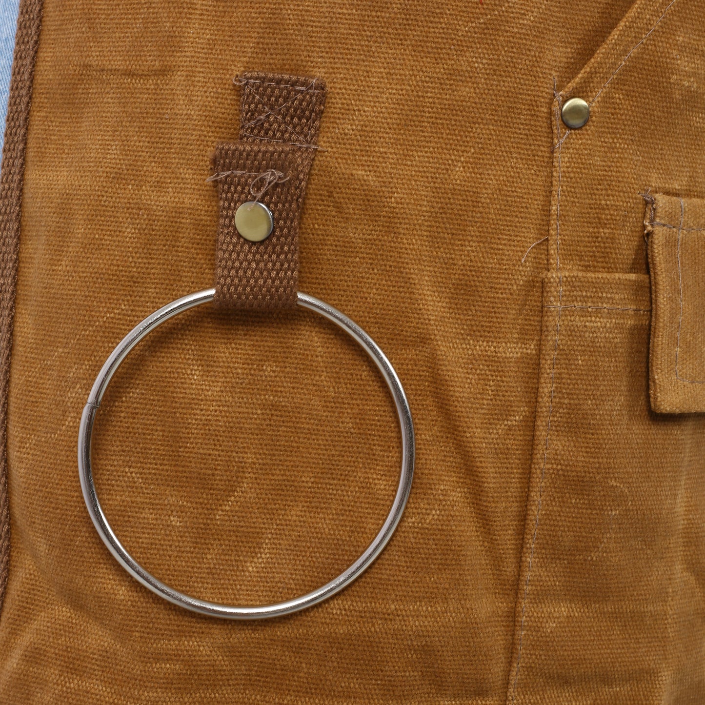 Long Heavy Duty Waxed Canvas Tool Apron