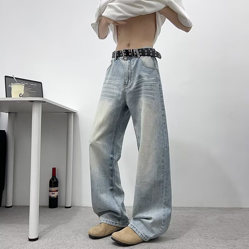 Retro Light Blue Summer Jeans - Thin Design