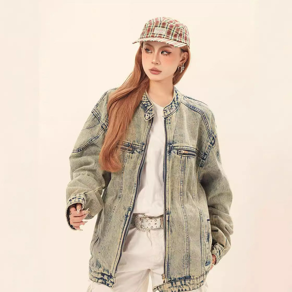 Washable Short Denim Jacket
