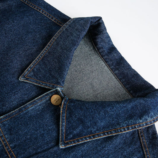 Vintage Denim Jacket with Metal Studs for