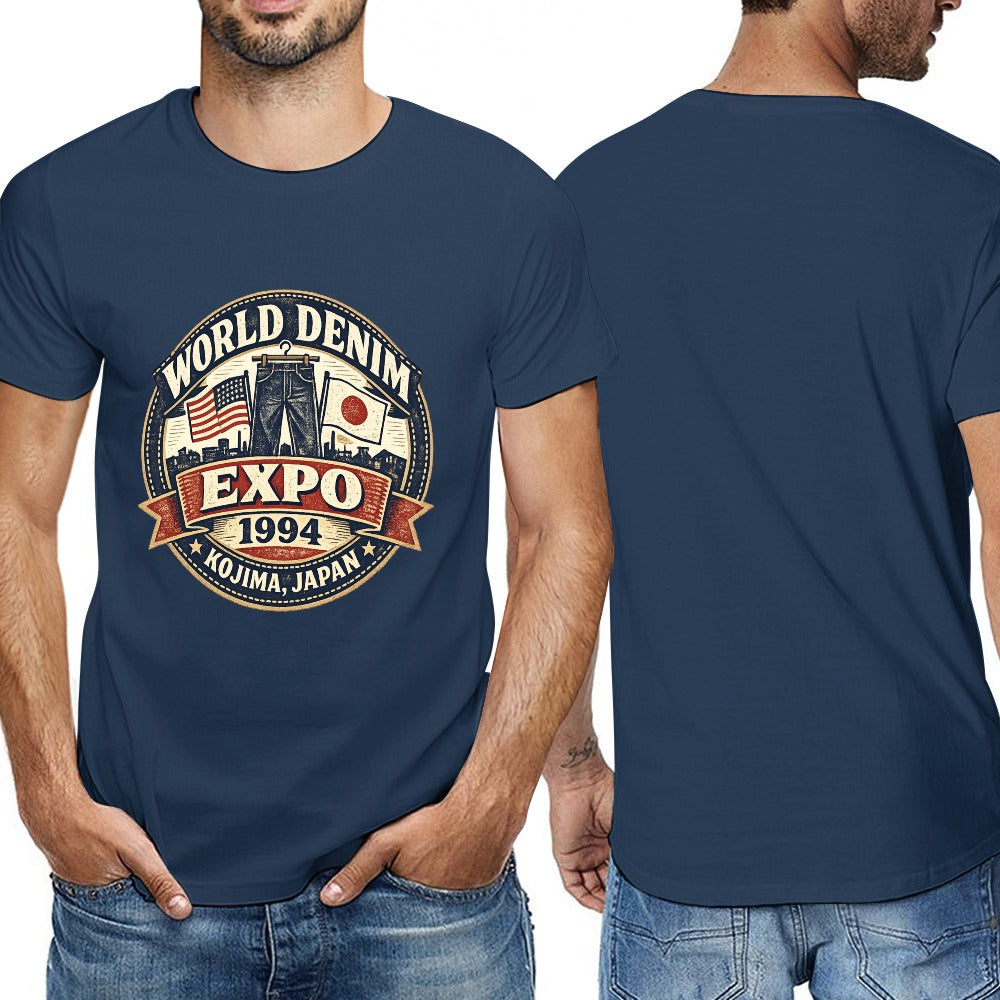 World Denim Expo 1994 Short Sleeve T Shirt - Navy Blue