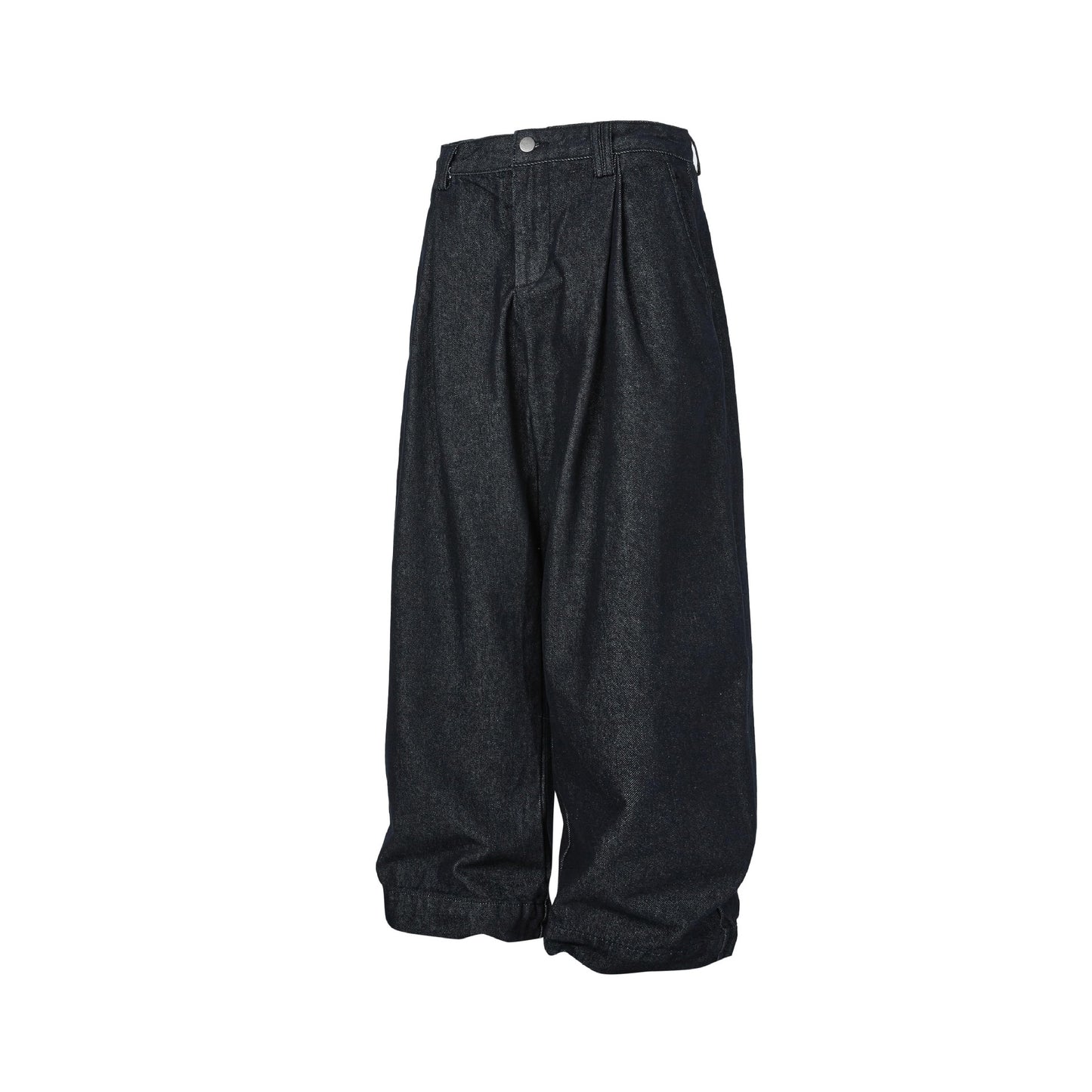 Wide-Leg Loose Original Denim Pleated Casual Jeans