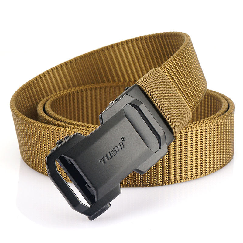 Men's Versatile Automatic Buckle Nylon Belt