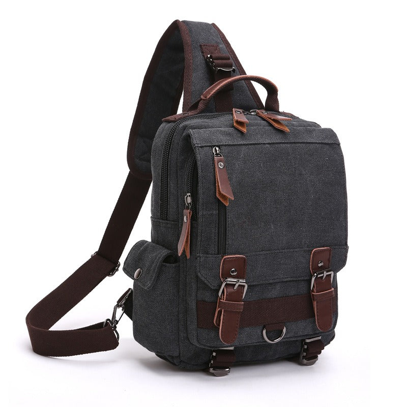 Canvas Backpack For Men Travel Laptop Rucksack Durable Everyday Use